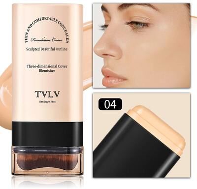 Uplifted Finds TVLV Eraser Foundation Stick With Built In Brush 20 G wheat