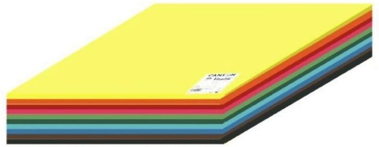 Pack 120 feuilles A4 Canson Iris Vivaldi 185G 12 Couleurs vives