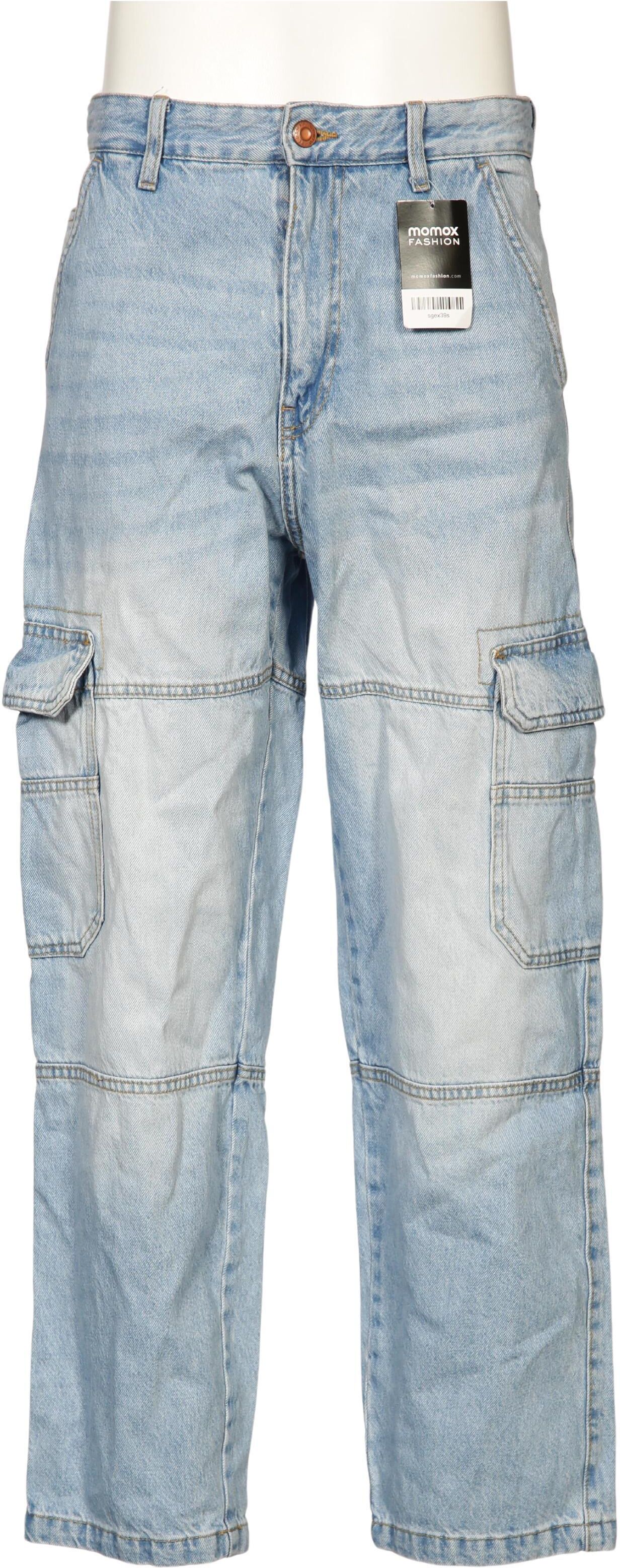 bershka Herren Jeans, Hellblau, Gr. W30, Baumwolle - Second Hand