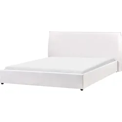 BETT mit Lattenrost 180/200 cm Cremeweiß Lavaur