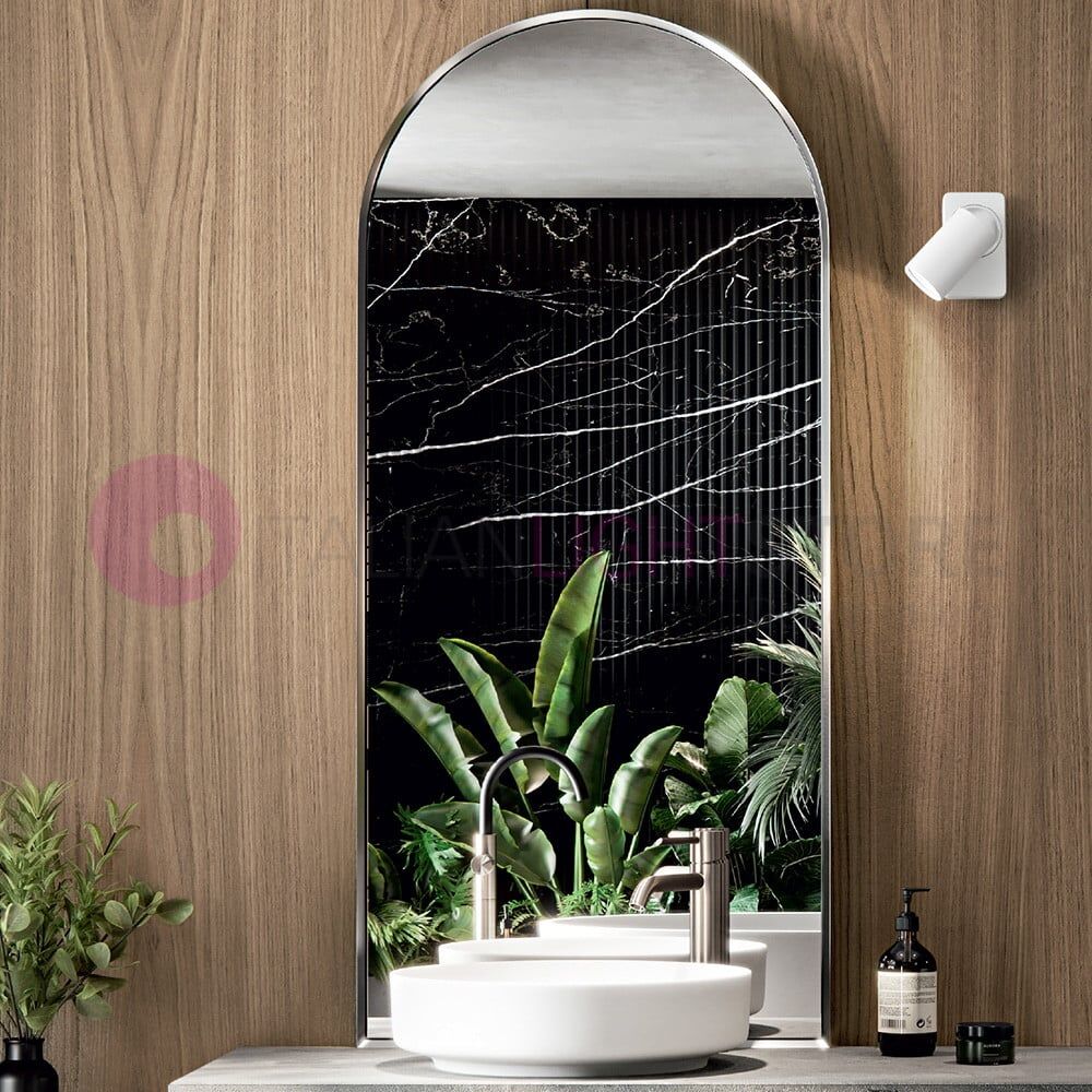 Oddy Bianco Plafoniera Faretto Tondo Gu10 Design Moderno