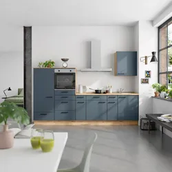 Küchenleerblock Easytouch Low o. Geräte Blau