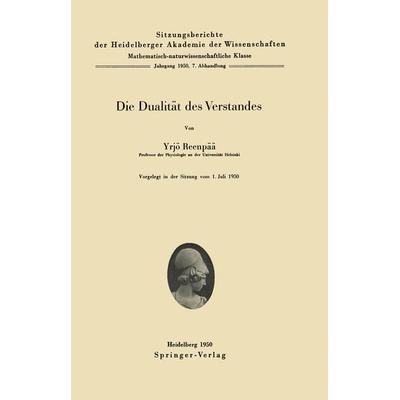 Die Dualität des Verstandes, Taschenbuch von Y. Reenpää, Springer Berlin, 978-3-540-01502-4