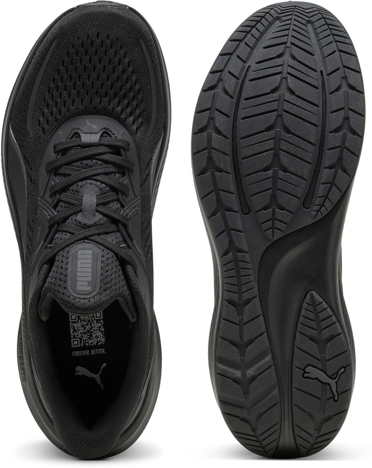 Laufschuh PUMA "SKYROCKET LITE 2", Damen, Gr. 46, Textil, silber (puma schwarz, matte silber), Schuhe Laufschuh, für sportliche Aktivitäten, mit SOFTFOAM+ Innensohle