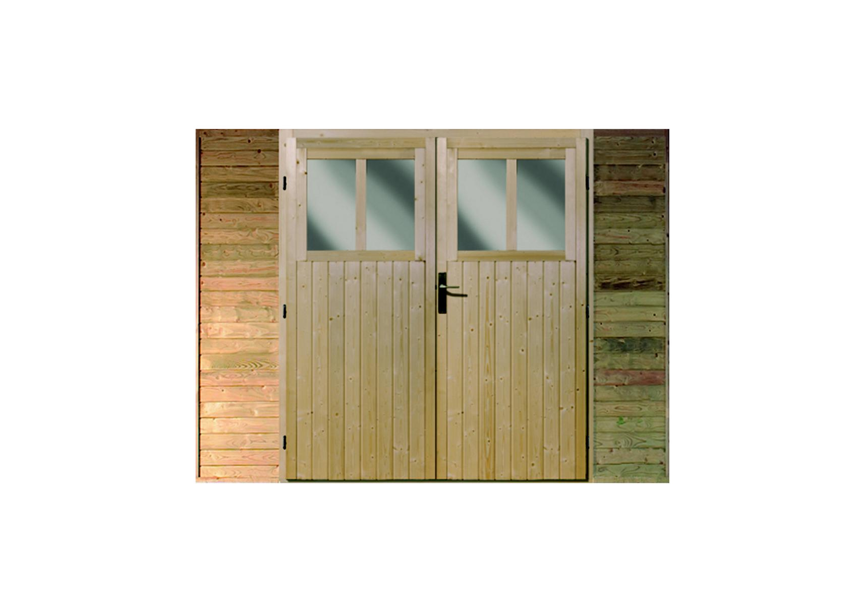 KARIBUHOLZT Carport Geräteraum Front mit DFT einzel,kdi B250xH200 08427233
