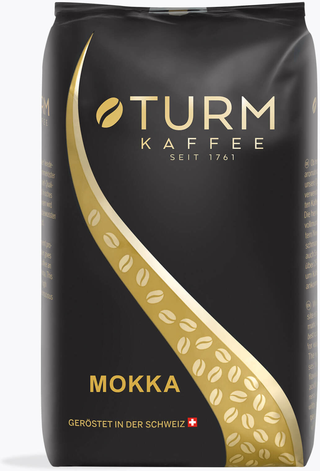 Turm Kaffee Mokka 1 kg   Ganze Bohne   Honduras, Brasilien, Indien   80% Arabica 20% Robusta Dunkle Röstung Intensiv Schokolade Haselnuss Espresso