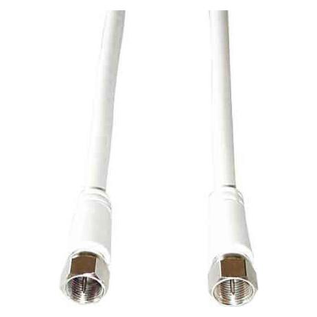E+P FA 15. Anschluss 1: F plug, Anschluss 2: F plug. Kabellänge: 1,5 m, Produktfarbe: Weiss, Impedanz (85 dB, Antennenkabel) (FA15)