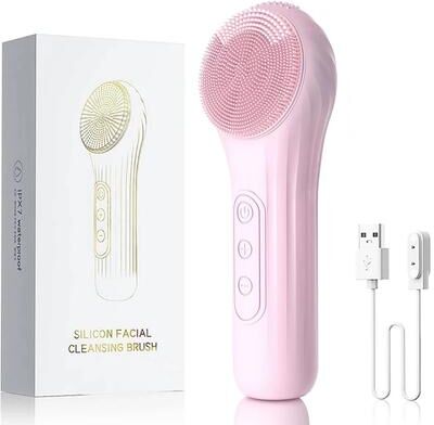 Uplifted Finds Sonic Aura Facial Restoration Interface Professional Ultrasonic Skin Cleansing & Hot Compress System pink