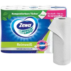 Zewa Küchenrollen WISCH&WEG Reinweiss 2-lagig