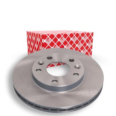 Febi Bilstein Bremsscheibe Vorderachse Belüftet [Hersteller-Nr. 40075] für Nissan, Renault, Dacia