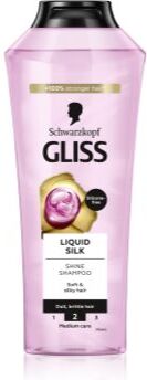 Schwarzkopf Gliss Liquid Silk champô regenerador para reforçar e dar brilho ao cabelo 400 ml. Gliss Liquid Silk