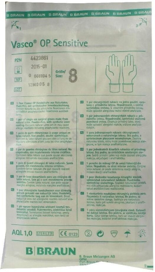 Vasco Op Handschuhe puderfrei Größe 8 steril