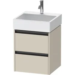 Duravit Ketho.2 Waschtischunterbau wandhängend Taupe Supermatt 484x460x549 mm - K25274083830000 K25274083830000