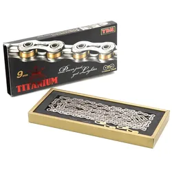 YBN Yaban Kette 9-fach SLA-209 Titanium silber