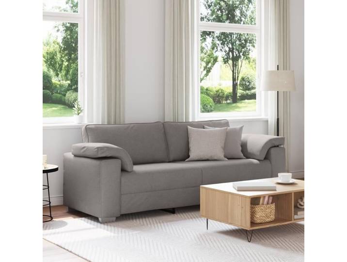 Moderne Canapé 3 places taupe 178 cm en tissu - Canapé salon Mode @FR(203246)