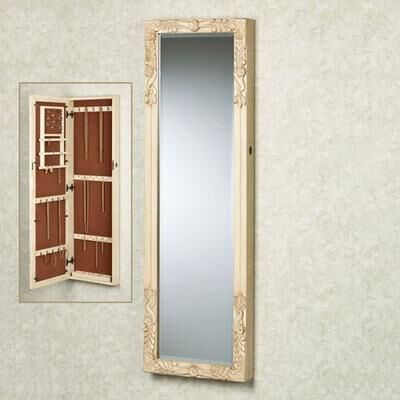 Touch of Class Viviana Jewelry Mirror Antique Ivory , Antique Ivory