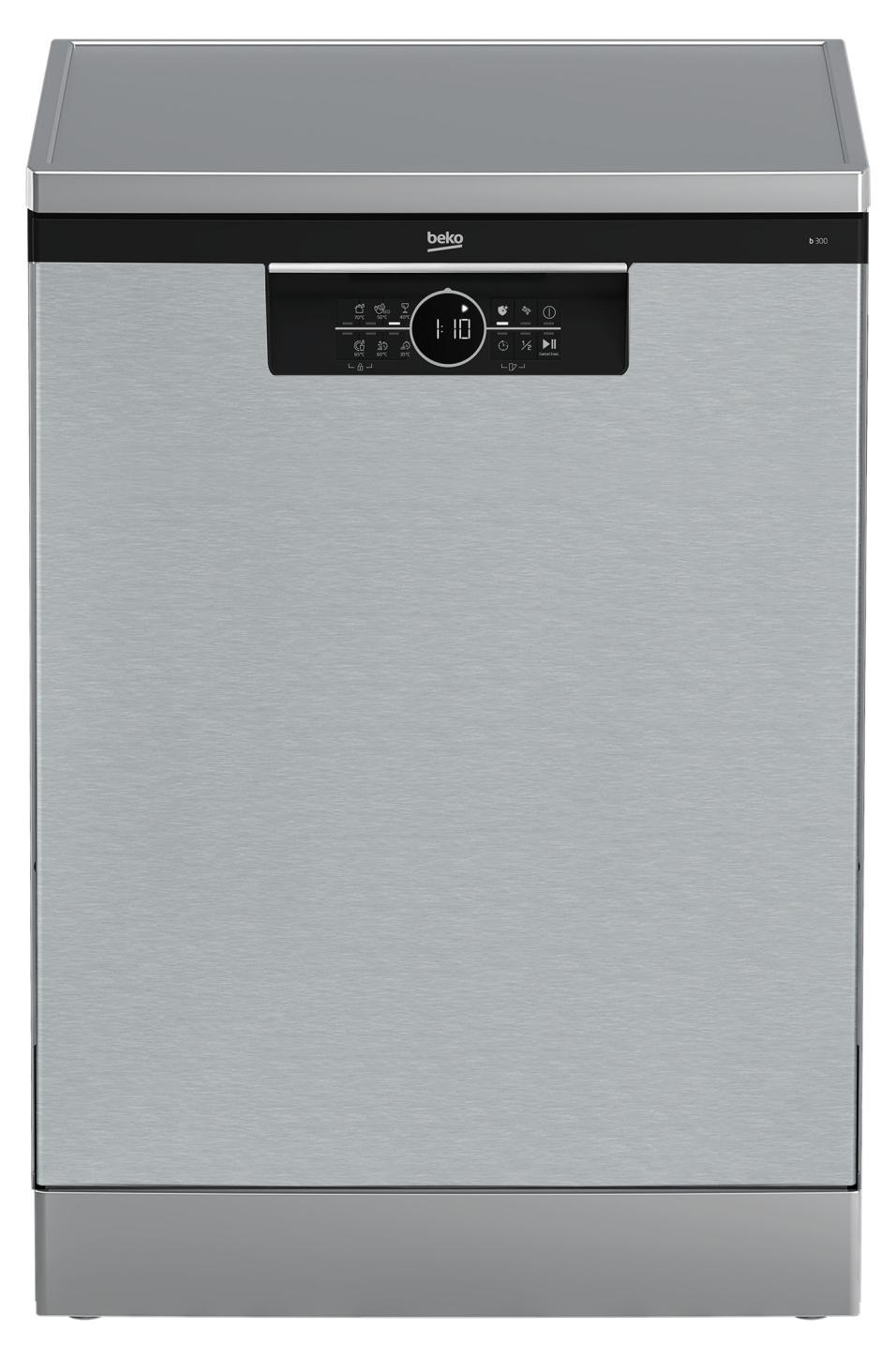 Beko b300 BDFN26540X, Freistehend, Standardgröße (60 cm), Edelstahl, Silber, Tasten, LED