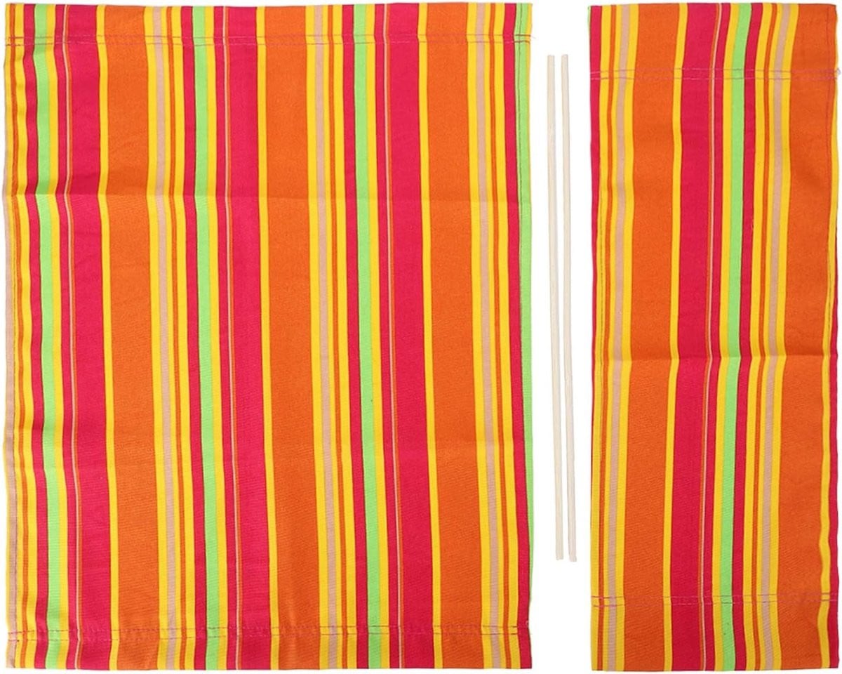 Regionale Stoelvervangingskussen met Rugleuning, Canvas Stoelkussen en Waterdichte Tarpaulin Cover