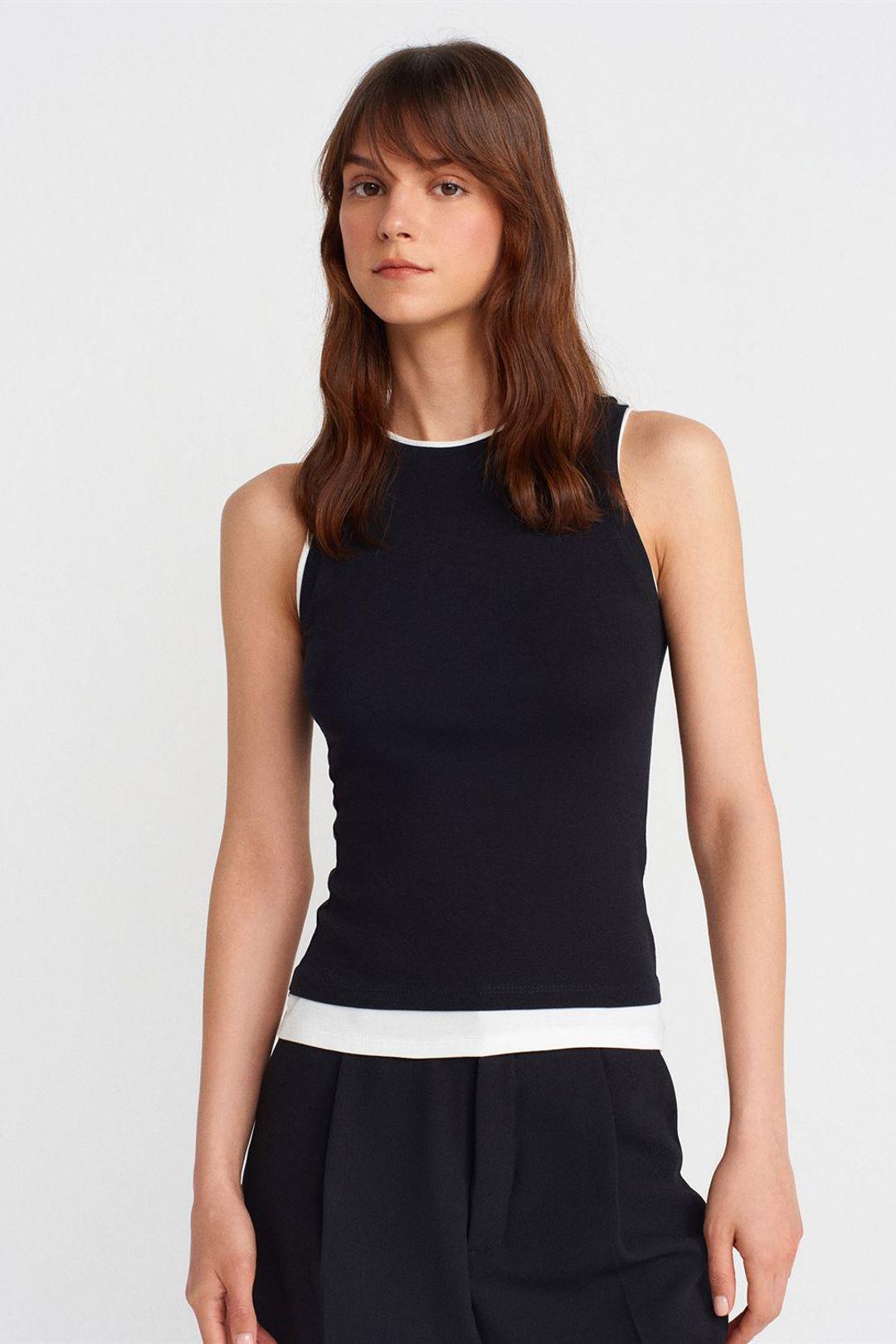 Mouwloze Ribbel Katoenen Blouse