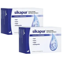 sikapur® Kieselsäure Softgel-Kapseln Doppelpack 2X90 St