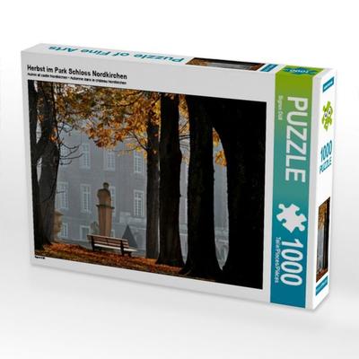 CALVENDO Puzzle Herbst im Park Schloss Nordkirchen | 1000 Teile Lege-Größe 64x48cm Foto-Puzzle für glückliche Stunden