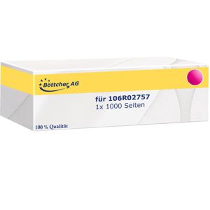kompatibel für Xerox 106R02757 1000 Seiten magenta