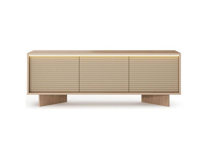 Selsey Tv-Lowboard Semi 153 cm, Beige, Rechteckig, 153.9x54.4x40 cm, Wohnzimmer, TV Möbel, Lowboards, Lowboards stehend