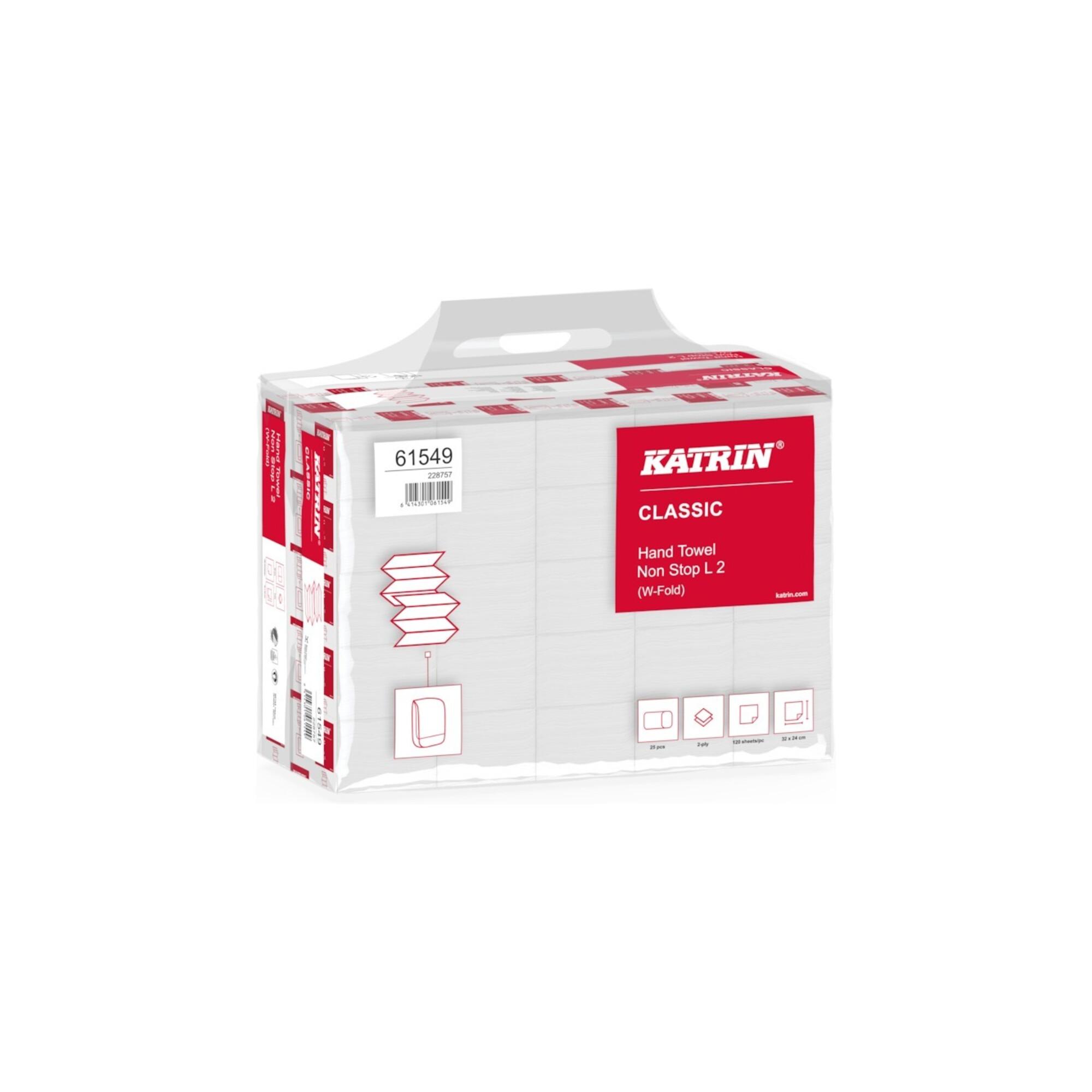 KATRIN Class. Non-Stop L2 weiß 2-lagig 24 x 32cm Handy Pack