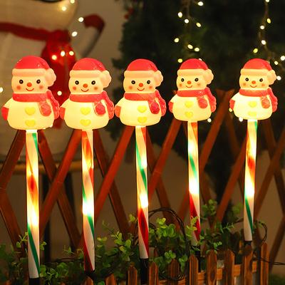 Lush Living Finds Christmas Solar Lantern Garden Light, Santa Claus Snowman Plug In Light, Outdoor Lawn Decoration, Festive Courtyard red Snowman