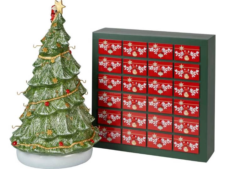 Villeroy & Boch Christmas Toys Memory, Weihnachtsbaumschmuck, Porzellan, Mehrfarbig, 250 mm, 320 mm, 430 mm
