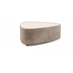 COUCHTISCH LINEO 89 cm Wohnzimmertisch gepolstert Braun