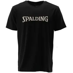 Spalding, Herren, Sportshirt, T-Shirt Logo Men SS23 (M), Schwarz