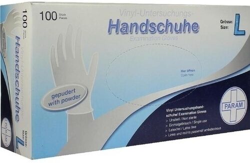 Handschuhe Einmal Vinyl gepudert L