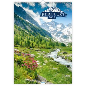 Trötsch Bildkalender 2027402, Berglust, Jahr 2027, Motiv: Landschaftsbilder, Spiralkalender, 30 x 42cm