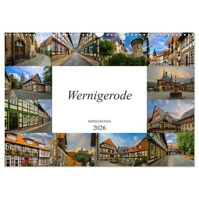 Wernigerode Impressionen (Wandkalender 2026 DIN A3 quer), CALVENDO Monatskalender
