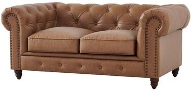 Crafters and Weavers Cornelia Modern Contemporary Eco Leather Love Seat