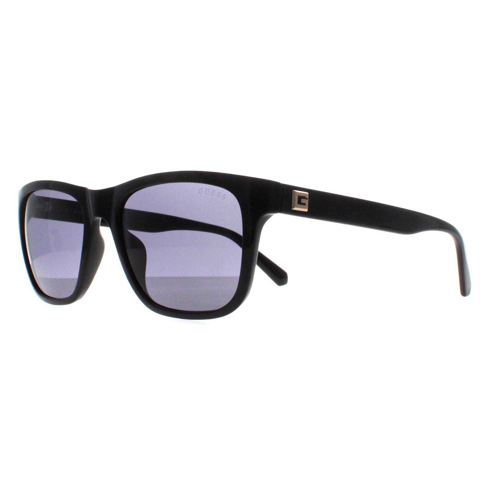 Guess Square heren glanzend zwart rookgrijs GU6971