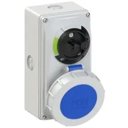 PCE 61252-9k CEE-Steckdose abschaltbar kompakt 32A 5p 9h IP66/IP67 Knock Out 612529k