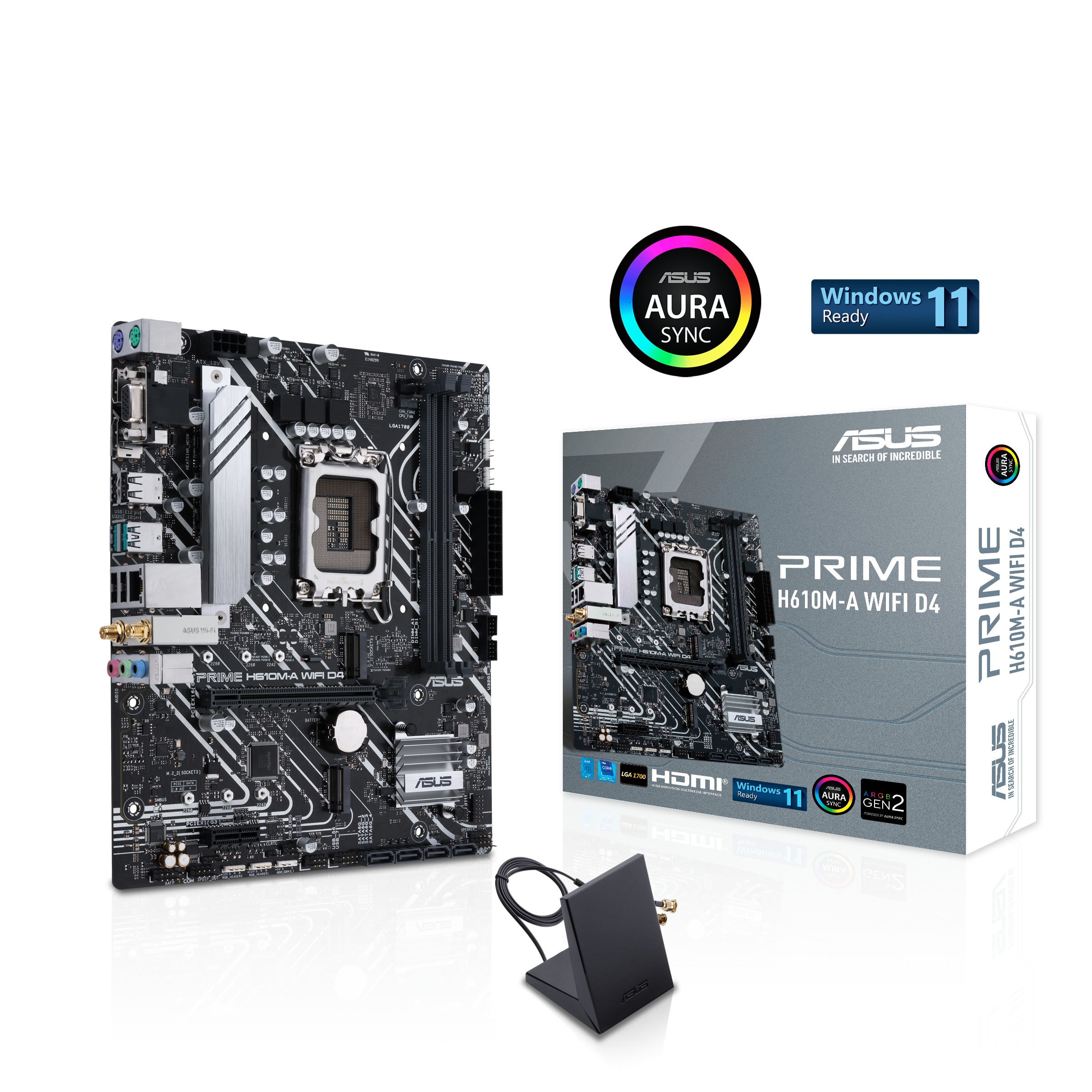 ASUS PRIME H610M-A WIFI D4 Micro-ATX Mainboard - Sockel 1700
