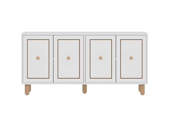 Sideboard Vint weiss Holzwerkstoff B 150 H 75 cm