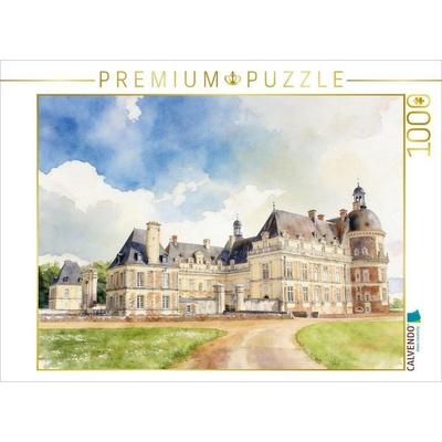 CALVENDO Puzzle Schloss Goulaine in Frankreich | 1000 Teile Lege-Größe 64x48cm Foto-Puzzle für glückliche Stunden