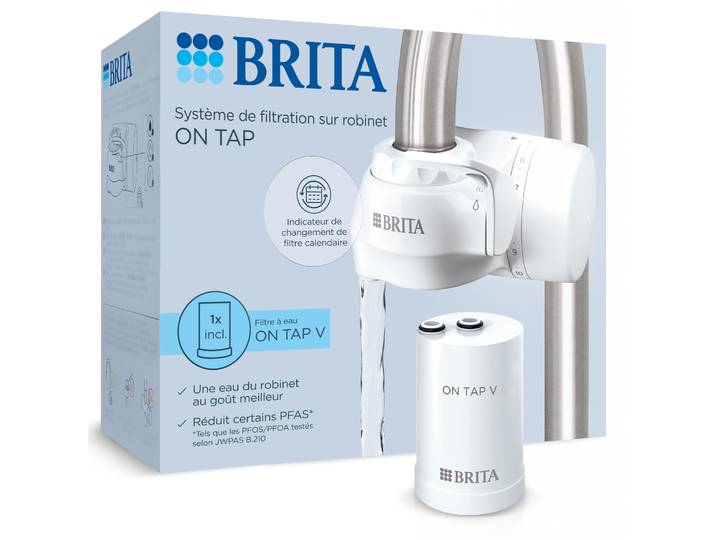 Système de filtration sur robinet ON TAP (4 mois) + 1 filtre ON TAP V BRITA