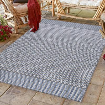 Outdoorteppich AYYILDIZ TEPPICHE "SUNNY 4419", grau, B:120cm H:5mm L:170cm, Polypropylen, Teppiche, Outdoorteppich, Läufer / Pflegeleicht / Strapazierfähig / In- und Outdoor geeignet