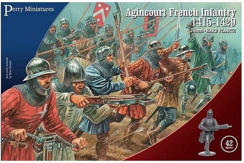 Pack 42 figurines Infanterie Française Agincourt 1415 / 1429 - Perry Miniatures