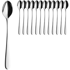 HEPP Longdrinklöffel Carlton, 19 cm, Edelstahl 18/10, silber poliert, 12 Stück