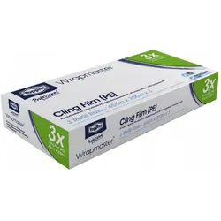 Toppits Frischhaltefolie Wrapmaster 300 m, Lebensmittelverpackung, Transparent