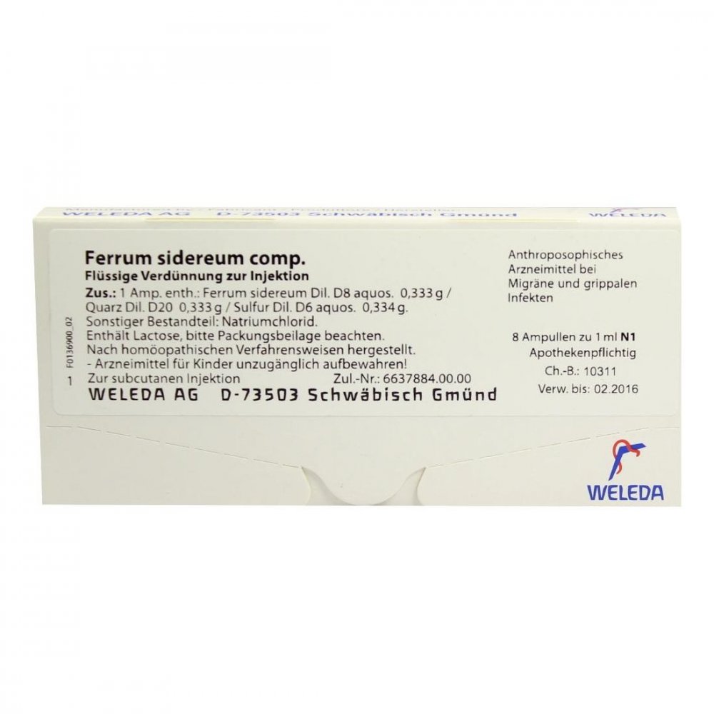 WELEDA AG Ferrum Sidereum Comp. Ampullen 01622301