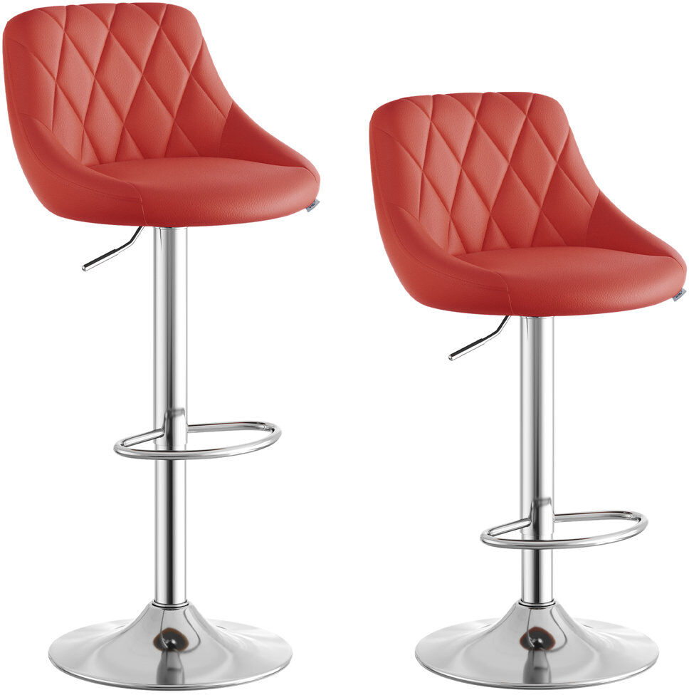WOLTU Swivel Yes Faux Leather Yes Bar Stool Bordeaux 1