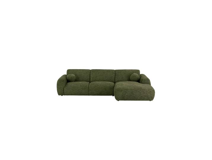 4-Sitzer Design Ecksofa „Clyde“ Olivgrün Nordic Living