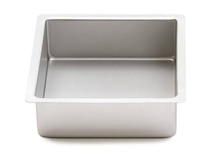 Backform Decora eckig Profi 25 x 25 cm, Silber , silber (silberfarben), B:25cm L:25cm, Aluminium, Küchenformen, Backform